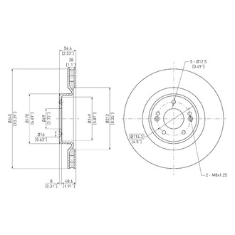 DFC® - GeoSpec® Vented Front Brake Rotor