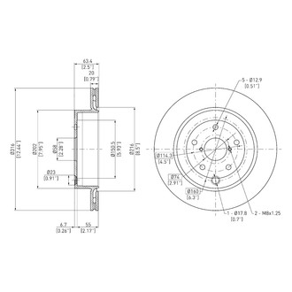 DFC® - GeoSpec® Vented Rear Brake Rotor