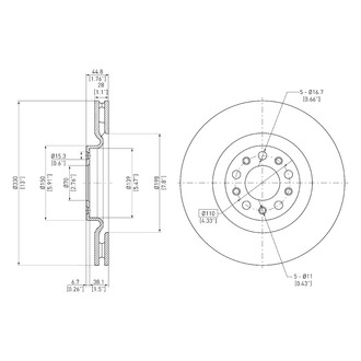DFC® - GeoSpec® Plain Disc Brake Rotor