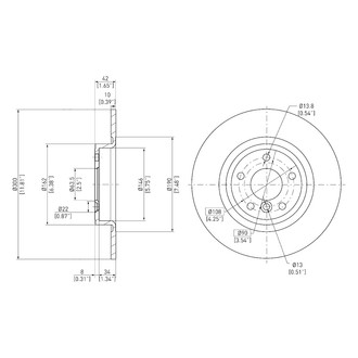 DFC® - GeoSpec® Rear Brake Rotor