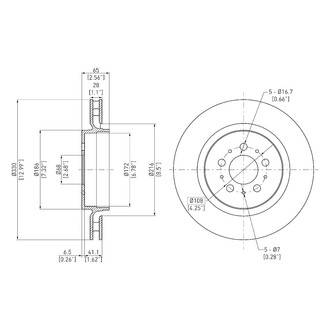 DFC® - GeoSpec® Vented Rear Brake Rotor