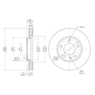 DFC® - GeoSpec® Vented Front Brake Rotor