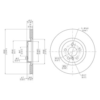 DFC® - GeoSpec® Front Brake Rotor
