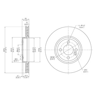 DFC® - GeoSpec® Vented Front Brake Rotor