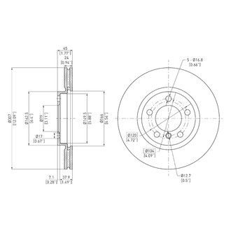 DFC® - GeoSpec® Vented Front Brake Rotor