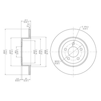 DFC® - GeoSpec® Solid Rear Brake Rotor