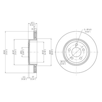 DFC® - GeoSpec® Vented Rear Brake Rotor
