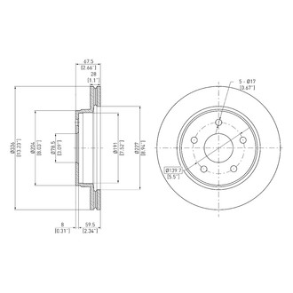 DFC® - GeoSpec® Vented Front Brake Rotor
