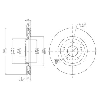 DFC® - GeoSpec® Plain Disc Brake Rotor