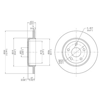 DFC® - GeoSpec® Solid Rear Brake Rotor