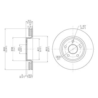 DFC® - GeoSpec® Vented Front Brake Rotor