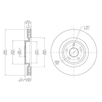 DFC® - GeoSpec® Vented Front Brake Rotor