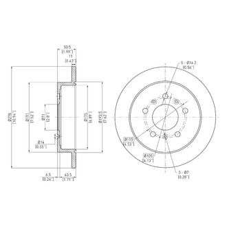DFC® - GeoSpec® Solid Rear Brake Rotor