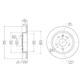 DFC® - GeoSpec® Solid Rear Brake Rotor