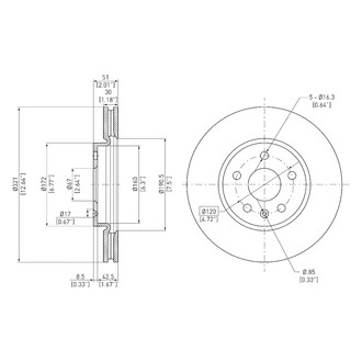 DFC® - GeoSpec® Plain Disc Brake Rotor