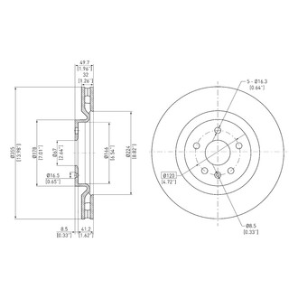 DFC® - GeoSpec® Plain Disc Brake Rotor