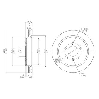DFC® - GeoSpec® Vented Rear Brake Rotor