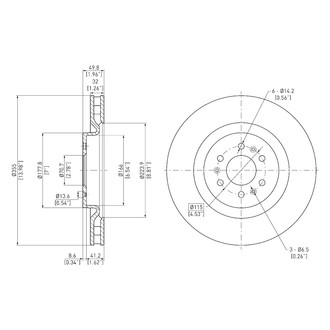 DFC® - GeoSpec® Vented Front Brake Rotor