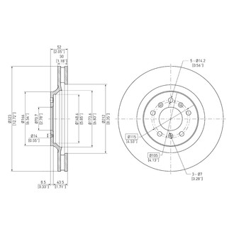 DFC® - GeoSpec® Vented Front Brake Rotor
