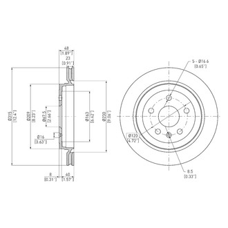 DFC® - GeoSpec® Vented Rear Brake Rotor