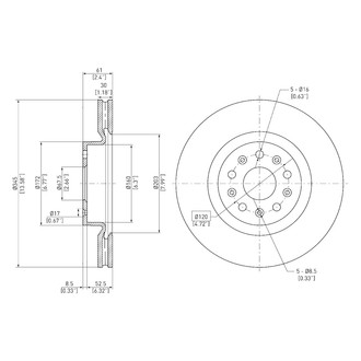 DFC® - GeoSpec® Plain Disc Brake Rotor