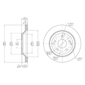 DFC® - GeoSpec® Vented Rear Brake Rotor