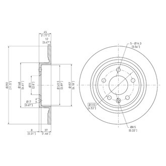 DFC® - GeoSpec® Solid Rear Brake Rotor