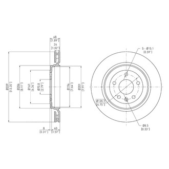 DFC® - GeoSpec® Vented Rear Brake Rotor