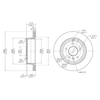 DFC® - GeoSpec® Vented Rear Brake Rotor