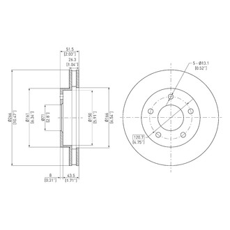 DFC® - GeoSpec® Vented Brake Rotor