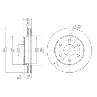 DFC® - GeoSpec® Vented Front Brake Rotor