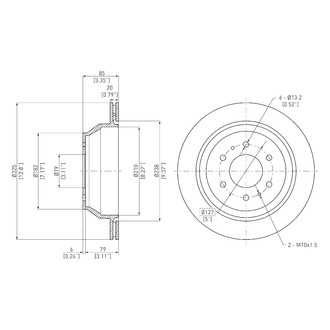 DFC® - GeoSpec® Vented Rear Brake Rotor