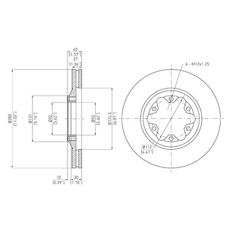 DFC® - GeoSpec® Vented Front Brake Rotor