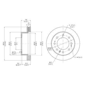 DFC® - GeoSpec® Vented Front Brake Rotor