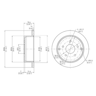 DFC® - GeoSpec® Solid Rear Brake Rotor