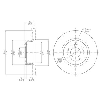 DFC® - GeoSpec® Plain Disc Brake Rotor