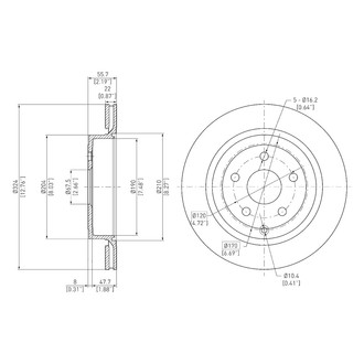 DFC® - GeoSpec® Vented Rear Brake Rotor
