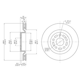 DFC® - GeoSpec® Vented Front Brake Rotor