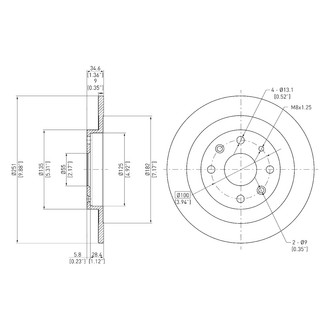DFC® - GeoSpec® Solid Rear Brake Rotor