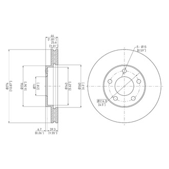 DFC® - GeoSpec® Vented Front Brake Rotor