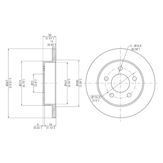 DFC® - GeoSpec® Solid Rear Brake Rotor