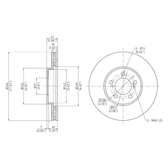DFC® - GeoSpec® Vented Front Brake Rotor