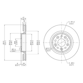 DFC® - GeoSpec® Vented Front Brake Rotor