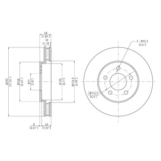 DFC® - GeoSpec® Vented Front Brake Rotor