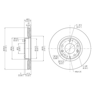 DFC® - GeoSpec® Vented Front Brake Rotor