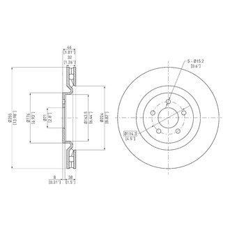 DFC® - GeoSpec® Vented Front Brake Rotor