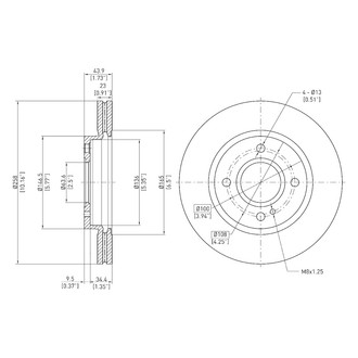 DFC® - GeoSpec® Vented Front Brake Rotor