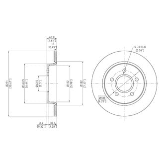 DFC® - GeoSpec® Solid Rear Brake Rotor
