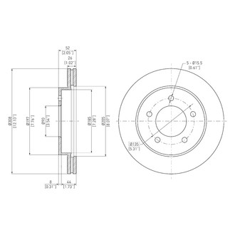 DFC® - GeoSpec® Vented Front Brake Rotor