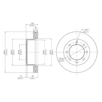 DFC® - GeoSpec® Vented Front Brake Rotor